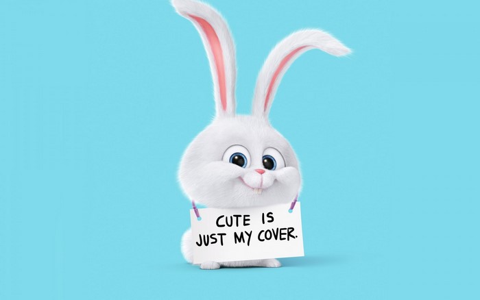 The Secret Life of Pets Cute Bunny Illustration