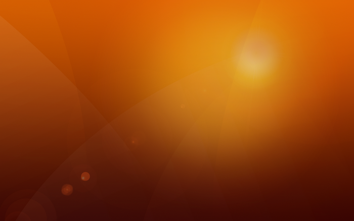 Abstract orange and brown gradient with lens flares