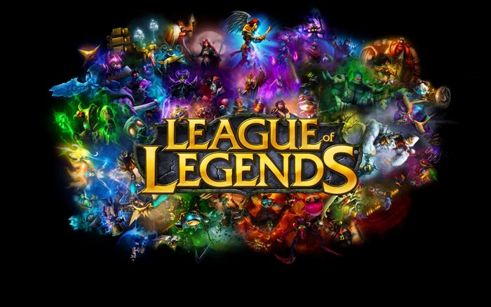 League of Legends game logo with characters