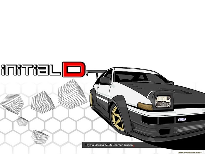 Initial D Toyota AE86 Sprinter Trueno car