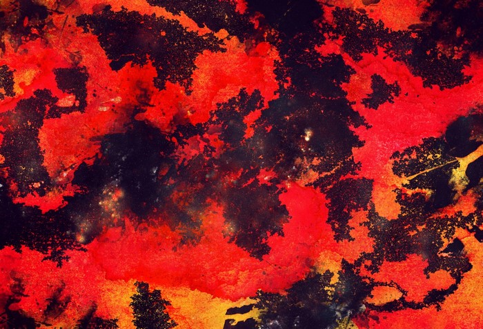 Abstract red and black grunge texture painting