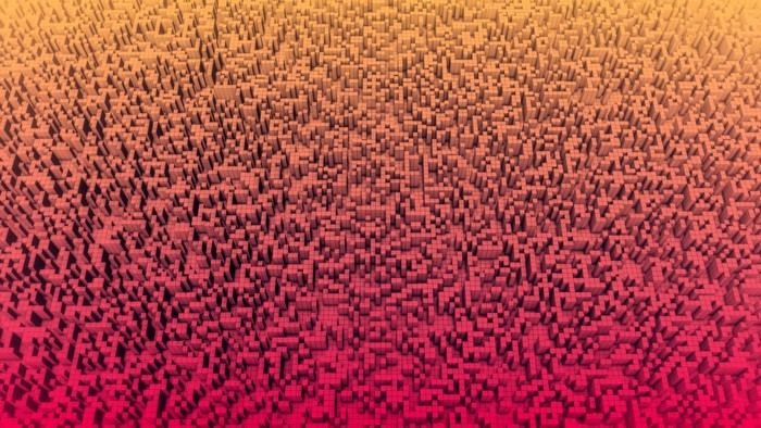 Abstract 3D geometric texture with gradient