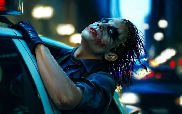 Joker from The Dark Knight singing