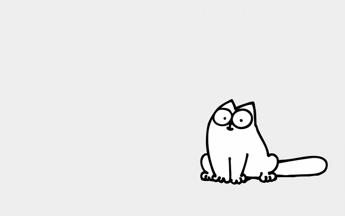 Simon's Cat simple line drawing