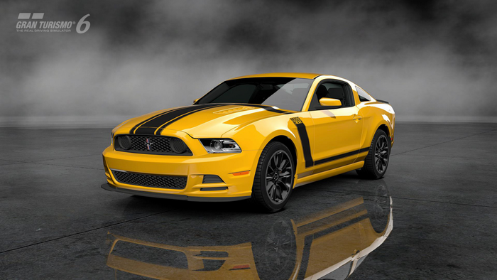 Yellow Ford Mustang Boss 302 from Gran Turismo 6