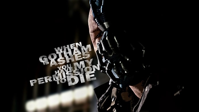 Bane from The Dark Knight Rises quote