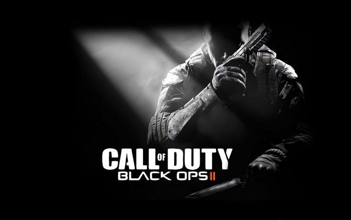 Call of Duty: Black Ops II game logo with soldier