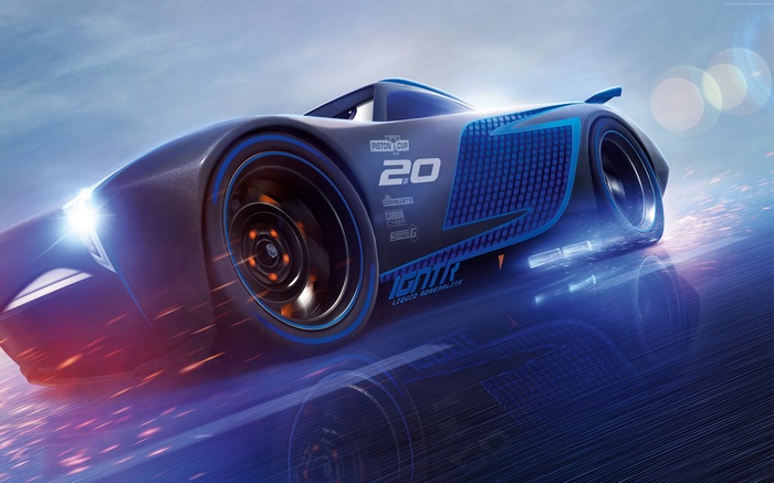 Lightning McQueen from Cars 3 Poster