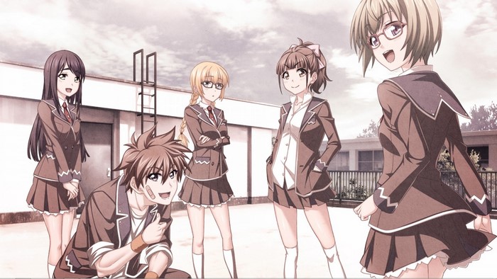 Anekouji Naoko to Giniro no Shinigami group illustration