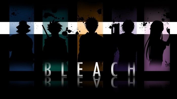 Bleach anime characters silhouette