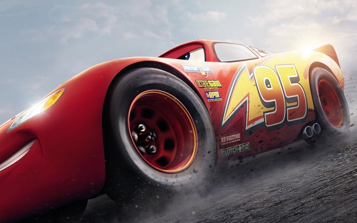 Lightning McQueen, poster, 4k, Cars 3