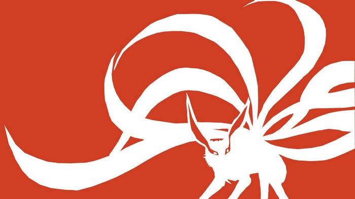 Naruto Shippuden Nine Tails Fox Silhouette