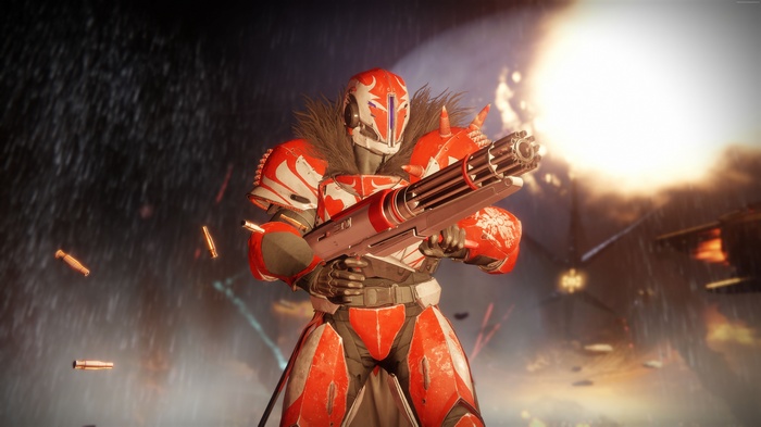 Destiny 2 Guardian with Gatling Gun