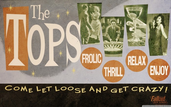 The Tops Casino poster from Fallout: New Vegas