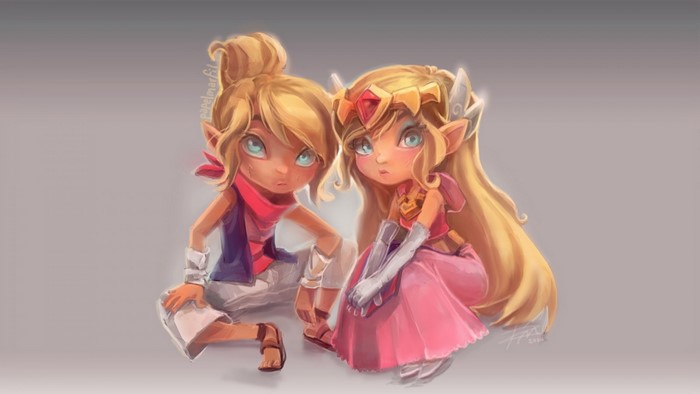 Poppy and Zelda from League of Legends and The Legend of Zelda