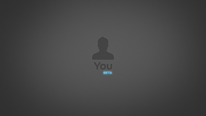 You Beta logo with silhouette