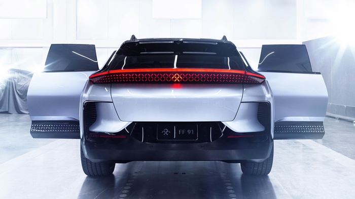 Faraday Future FF91 electric car rear view