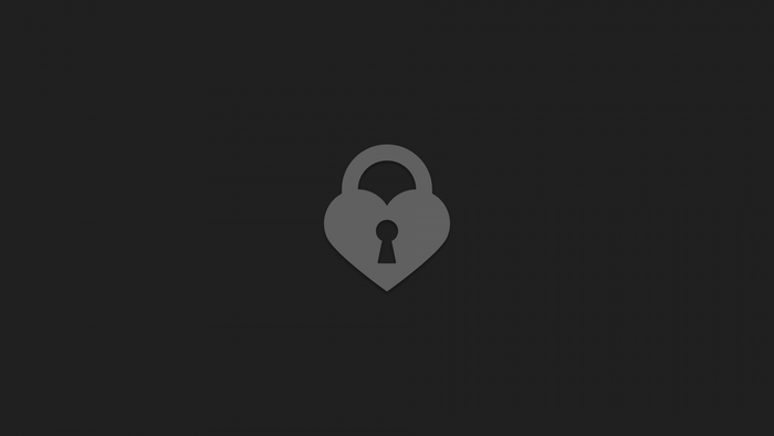 Heart-shaped padlock icon