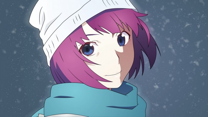 Senjougahara Hitagi from Monogatari Series in winter