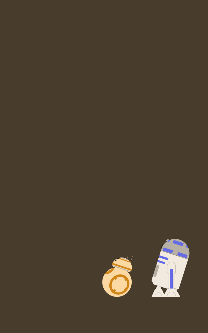 BB-8 and R2-D2 from Star Wars