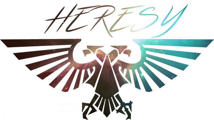Warhammer 40,000 Imperial Aquila Logo with Heresy Text