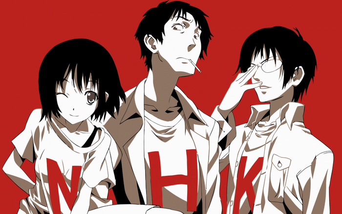 Welcome to the NHK characters Satou Tatsuhiro, Nakahara Misaki, and Kaoru Yamazaki