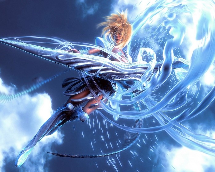 Tier Harribel from Bleach with water powers