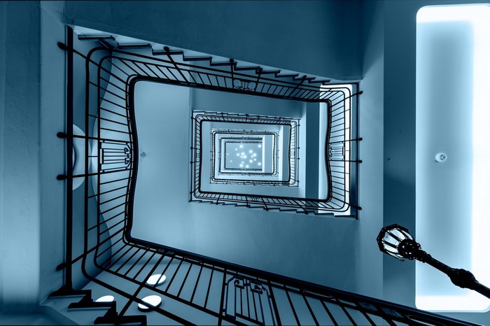Spiral Staircase Looking Upwards