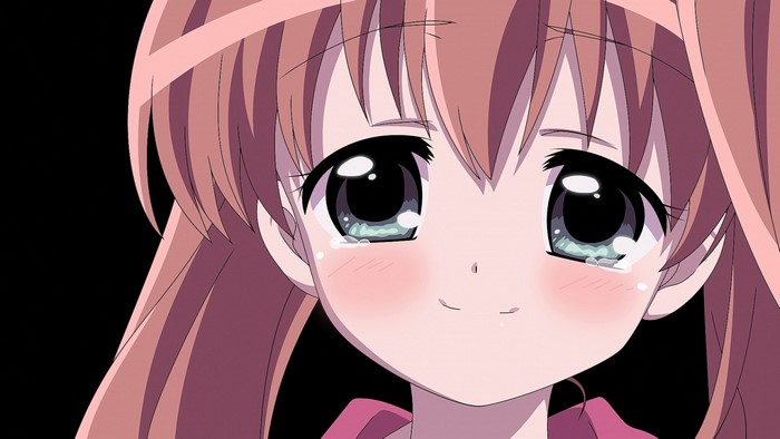 Sakura Akari crying and smiling