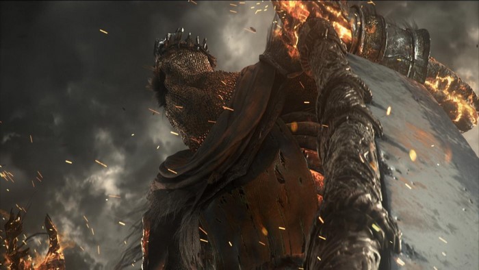 Dark Souls III Lord of Cinder fighting