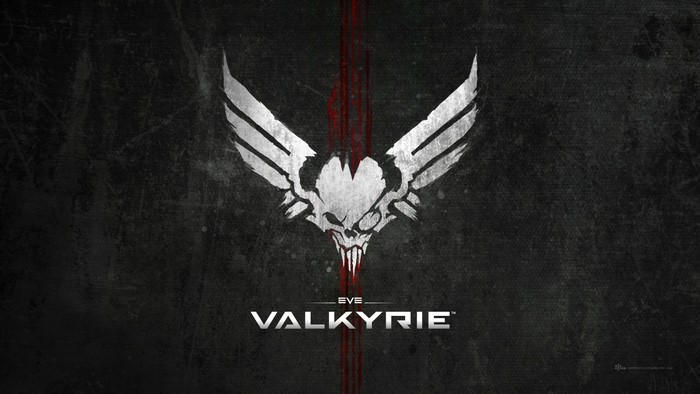 EVE Valkyrie logo with skull and wings