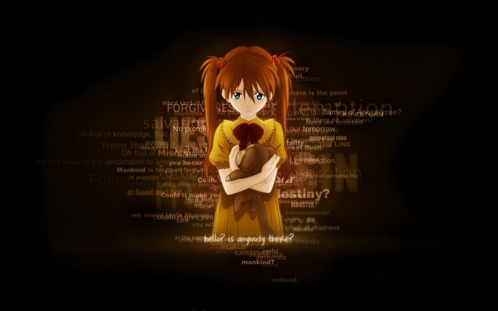 Asuka Langley Soryu from Neon Genesis Evangelion poster