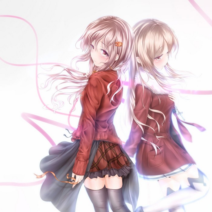 Two anime girls from Guilty Crown