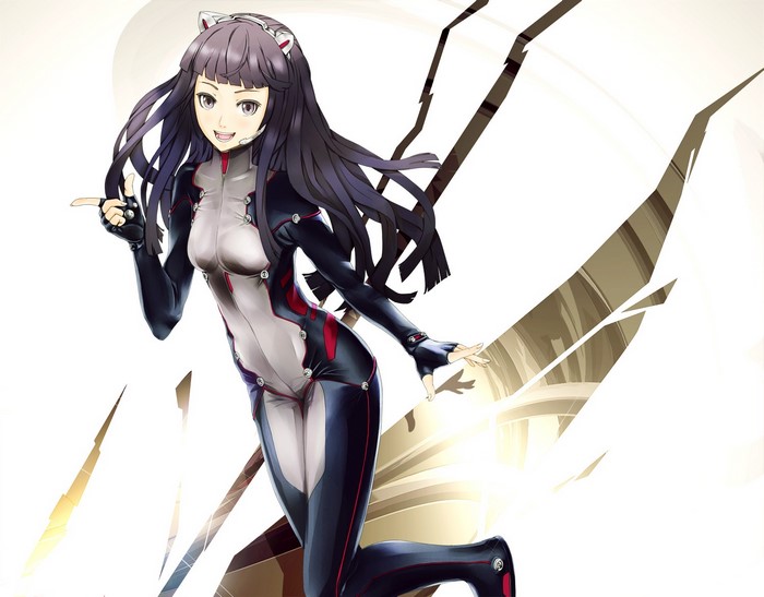Tsugumi in Futuristic Suit from Guilty Crown