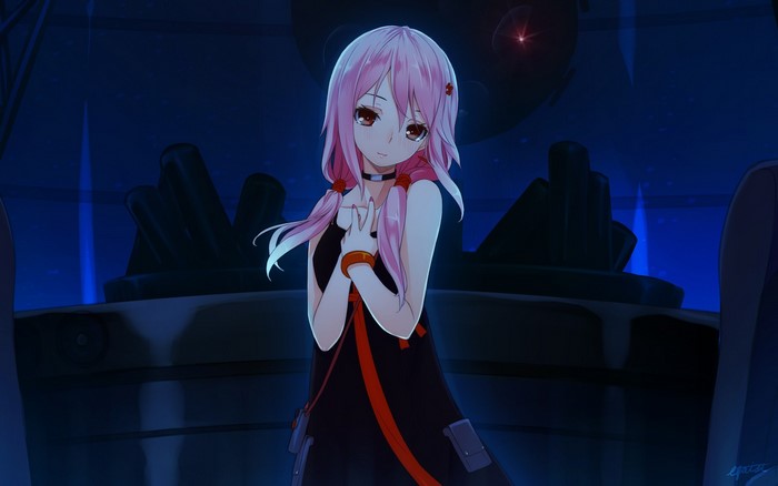 Yuzuriha Inori from Guilty Crown in darkness