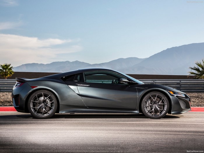 Acura NSX 2017 sports car on a racetrack