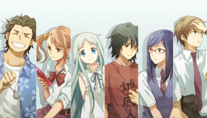 Characters from Anohana: The Flower We Saw That Day