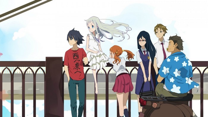 Group of friends from Anohana: The Flower We Saw That Day