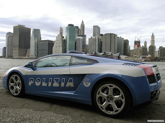 Italian Police Lamborghini Gallardo in New York City