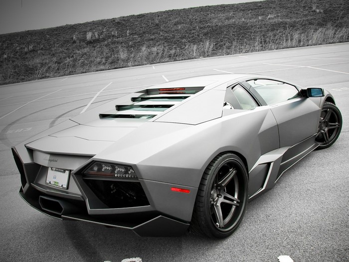 Lamborghini Reventon parked on asphalt