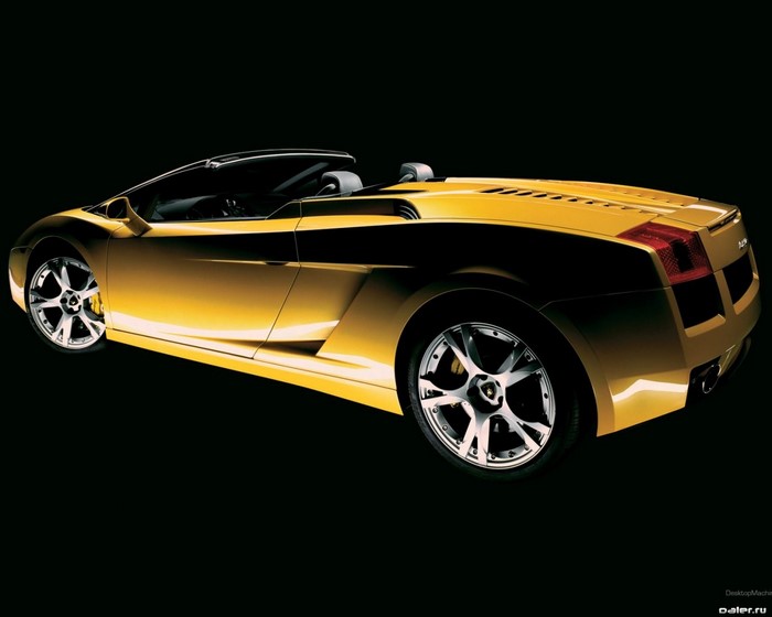 Yellow Lamborghini Gallardo Spyder