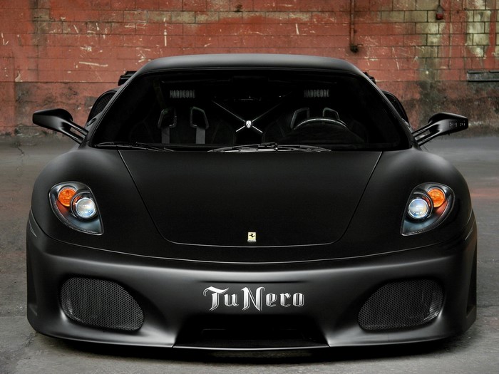 Black Ferrari F430 "TuNero" with Hardcore racing seats