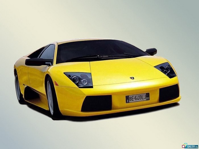 Yellow Lamborghini Murcielago sports car