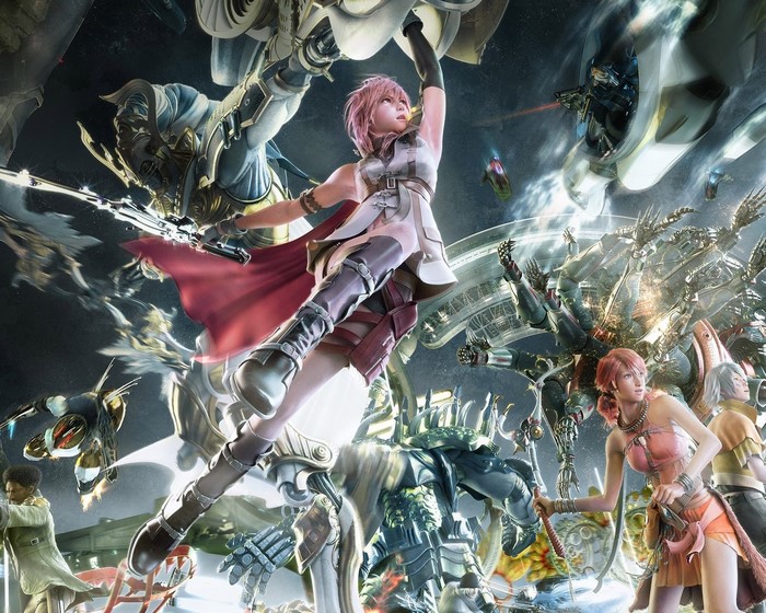 Lightning and Vanille from Final Fantasy XIII