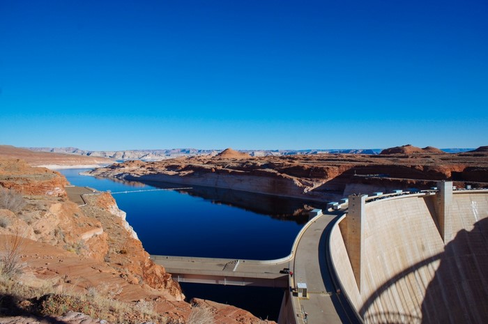 Glen Canyon Dam and Lake Powell Reservoir