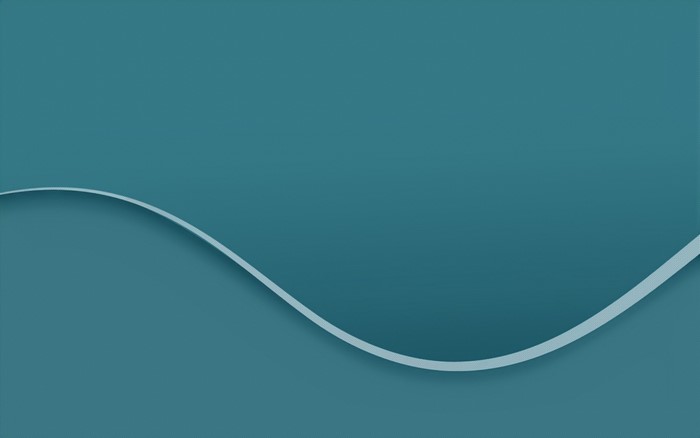 Abstract teal background with a white wave line