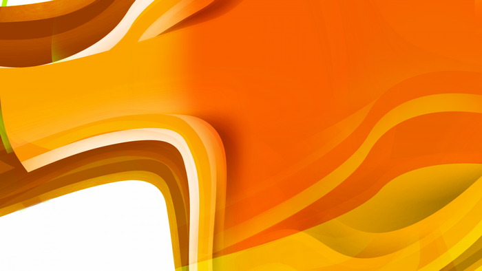 Abstract orange and yellow flowing shapes