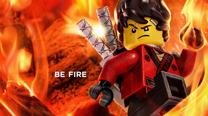 Kai from The LEGO Ninjago Movie Be Fire 4K