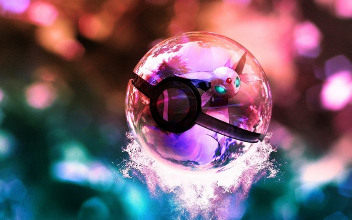 Espeon Reflected in Mystical Sphere