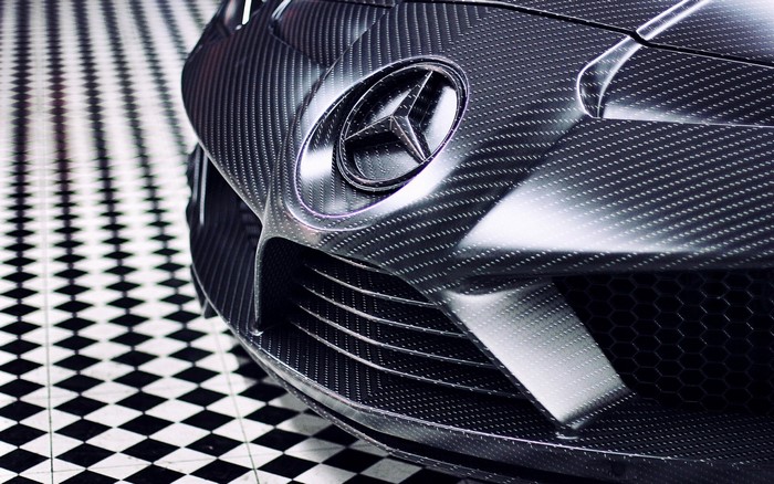 Mercedes-Benz SLS AMG carbon fiber front end